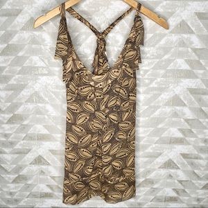 Diane Von Furstenberg silk eye print tank
